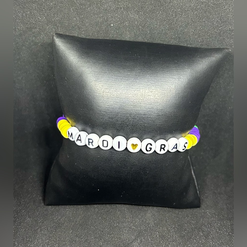 Mardi Gras Heishi Bracelet